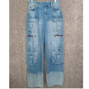 Alice + Olivia Light Blue Straight Leg Jeans
